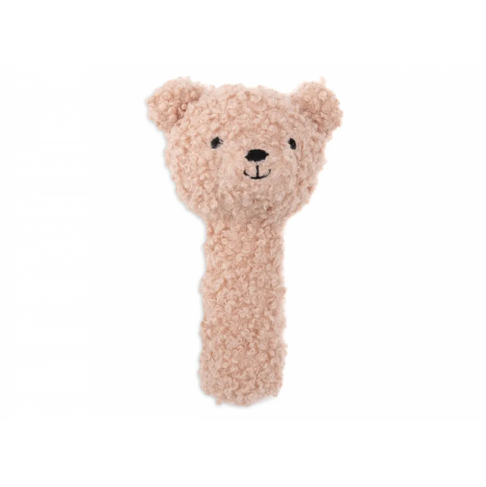 Hochet ours bouclette teddy bear wild rose