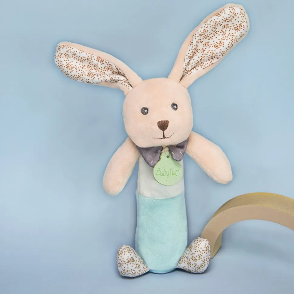 Hochet pouet lapin poupi nature