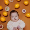 Hochet sensoriel bébé donut en bois tomates