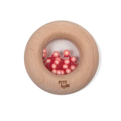 Hochet sensoriel bébé donut en bois tomates