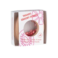 Hochet sensoriel bébé donut en bois tomates