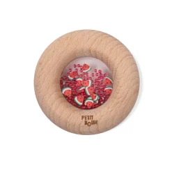 Hochet sensoriel bébé donut en bois pastèques