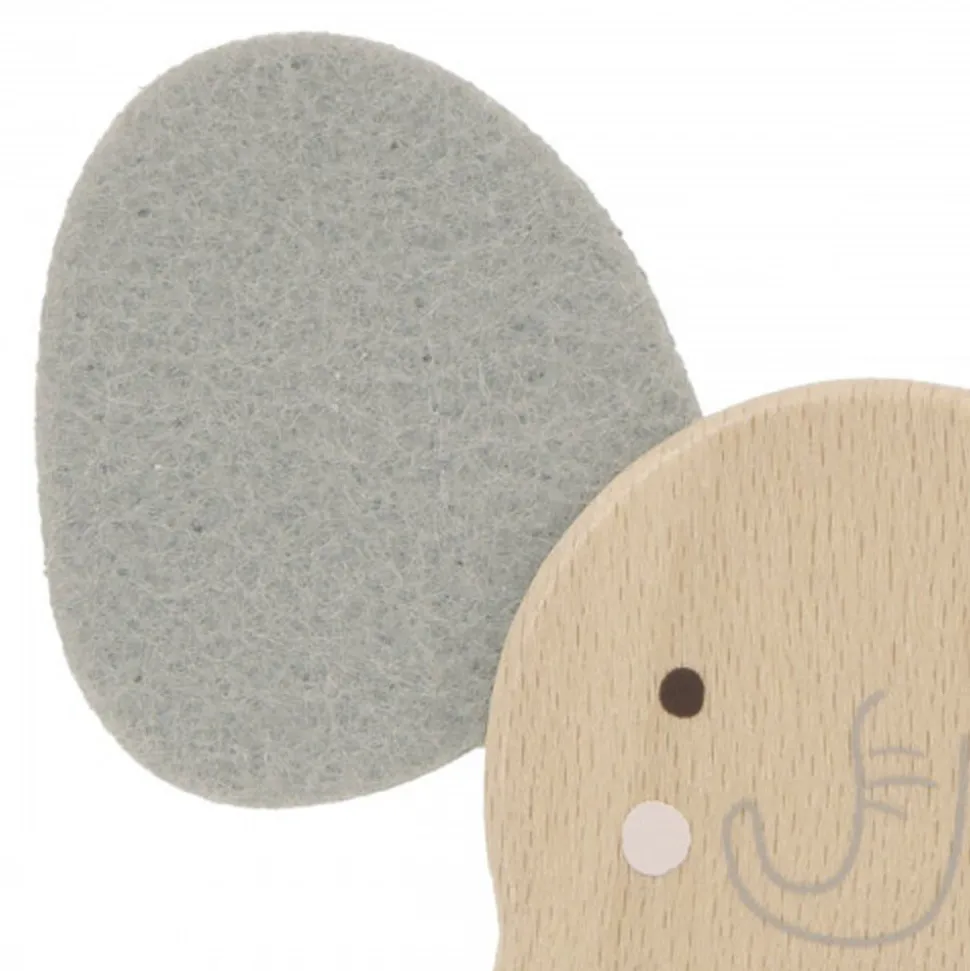 Hochet sonore en bois elephant