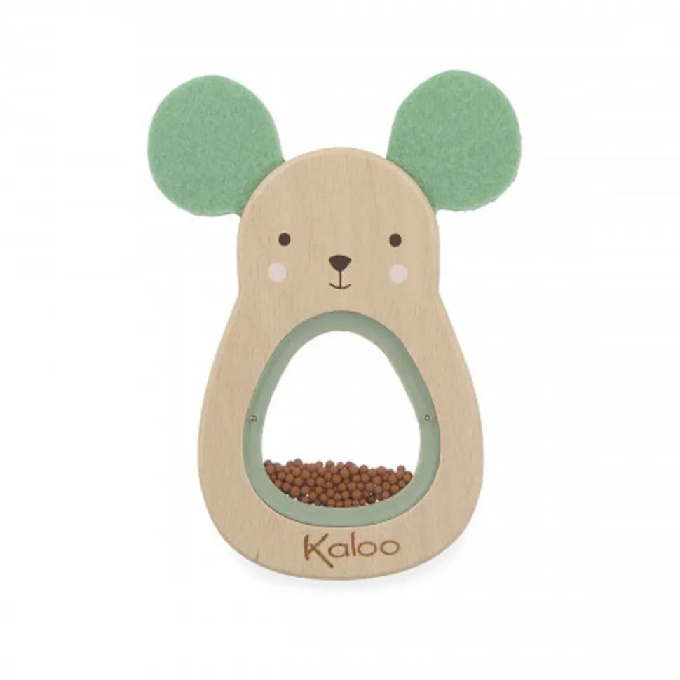 Hochet sonore en bois souris