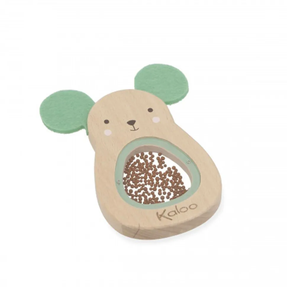 Hochet sonore en bois souris
