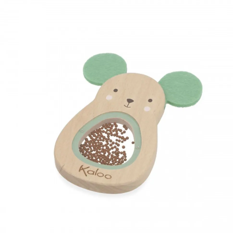Hochet sonore en bois souris