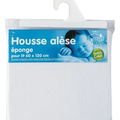 Housse alèse éponge 60x120cm