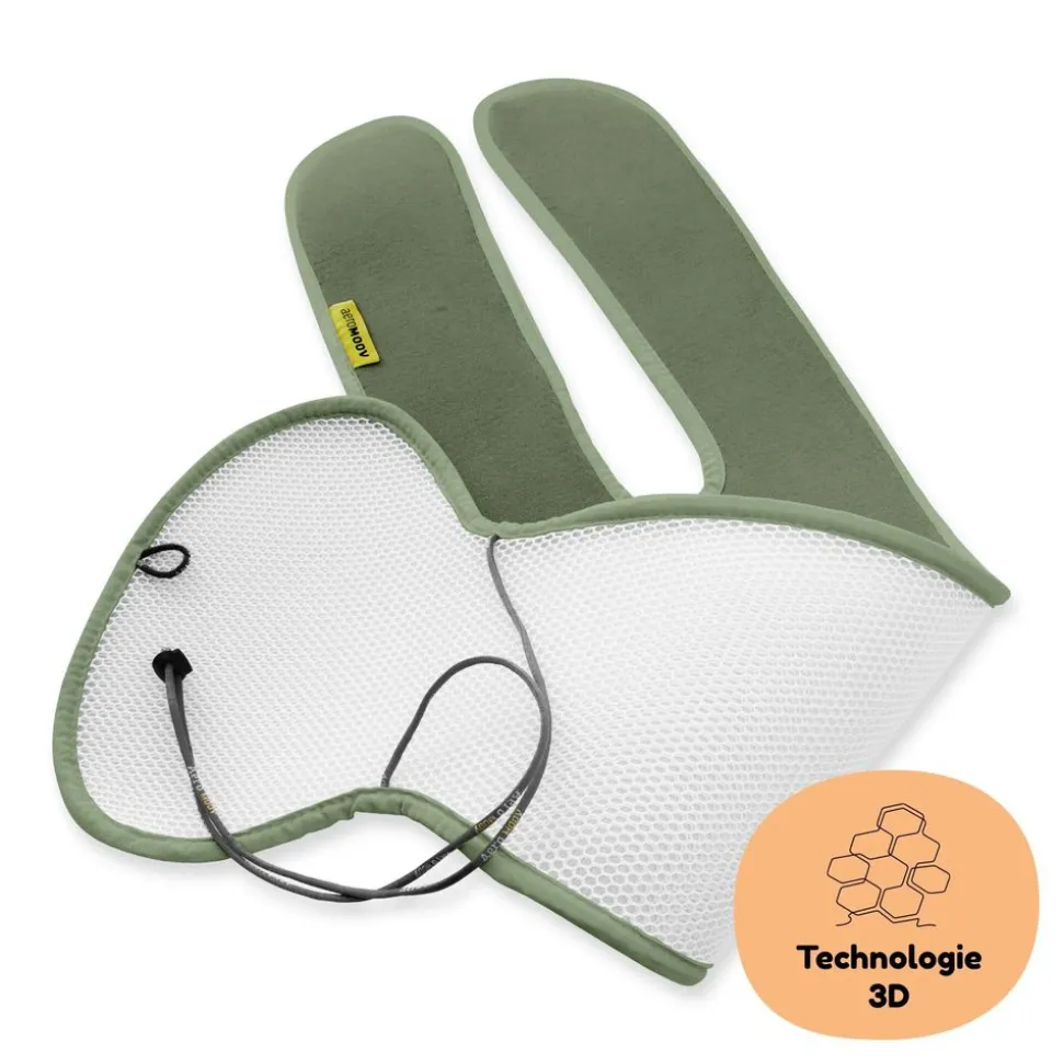 Housse confort air layer pour siège auto enfant avec jambes moss