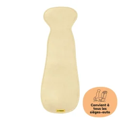 Housse confort air layer pour siège auto enfant vanilla