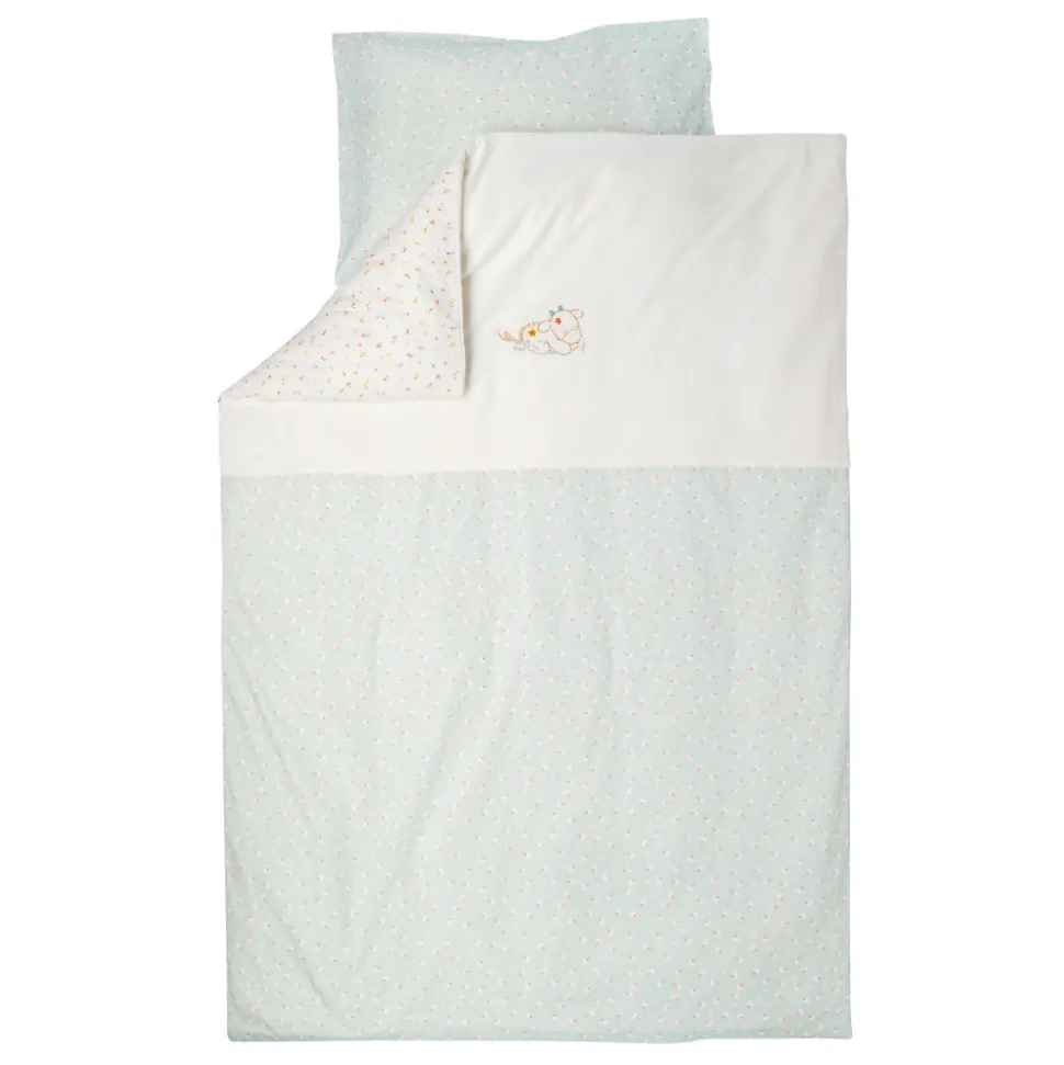 Housse de couette avec taie 100x140cm mila la vache