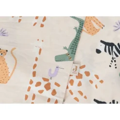 Housse de couette et taie 100x140 cm jungle jambo