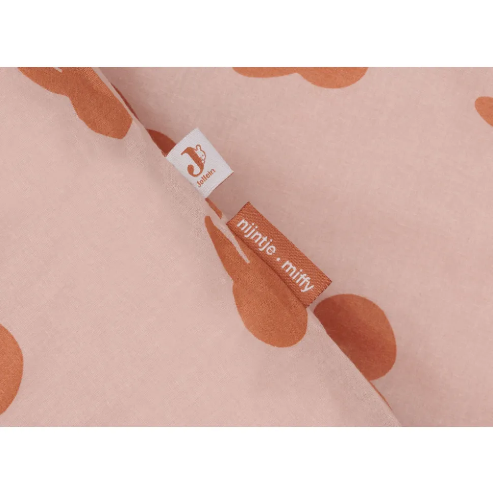 Housse de couette et taie 100x140 cm miffy shadow wild rose
