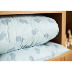 Housse de couette et taie 100x140 cm miffy shadow sea green