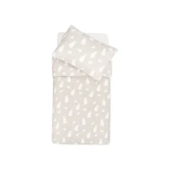 Housse de couette et taie 100x140 cm miffy snuffy nougat