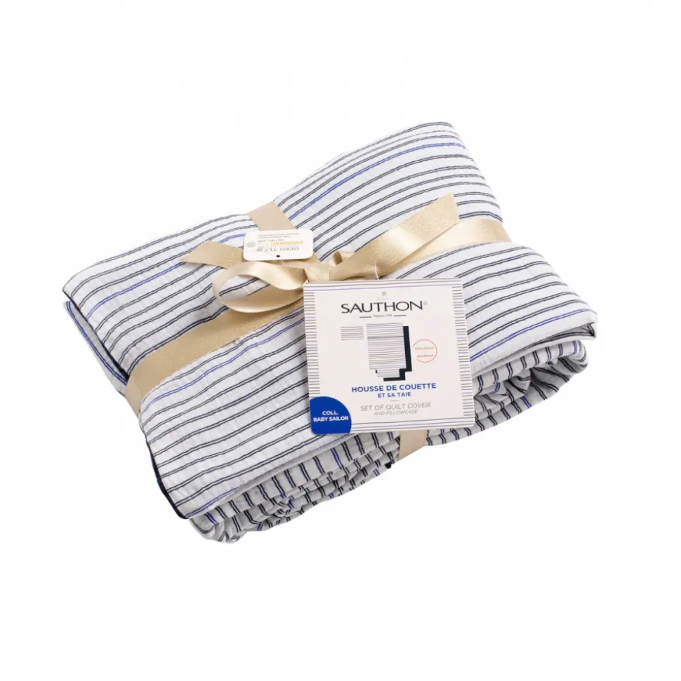Housse de couette + taie d'oreiller baby sailor