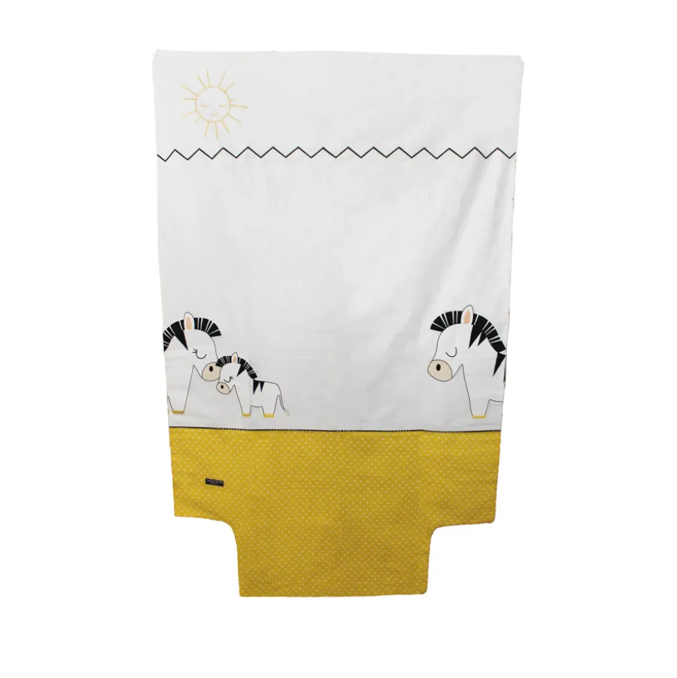 Housse de couette + taie d'oreiller pluche et pompon