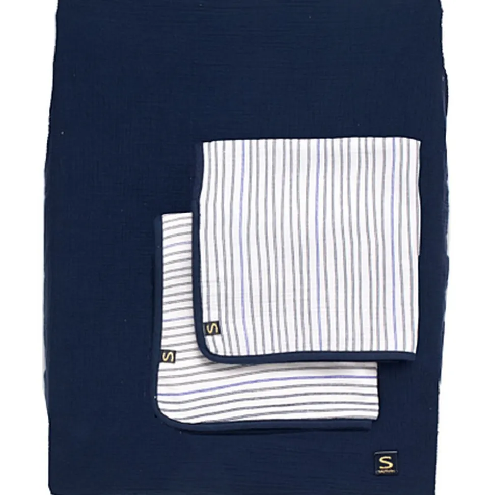 Housse de matelas à langer et 2 linges baby sailor