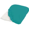 Housse de matelas à langer éponge 50 x 75 cm bleu canard