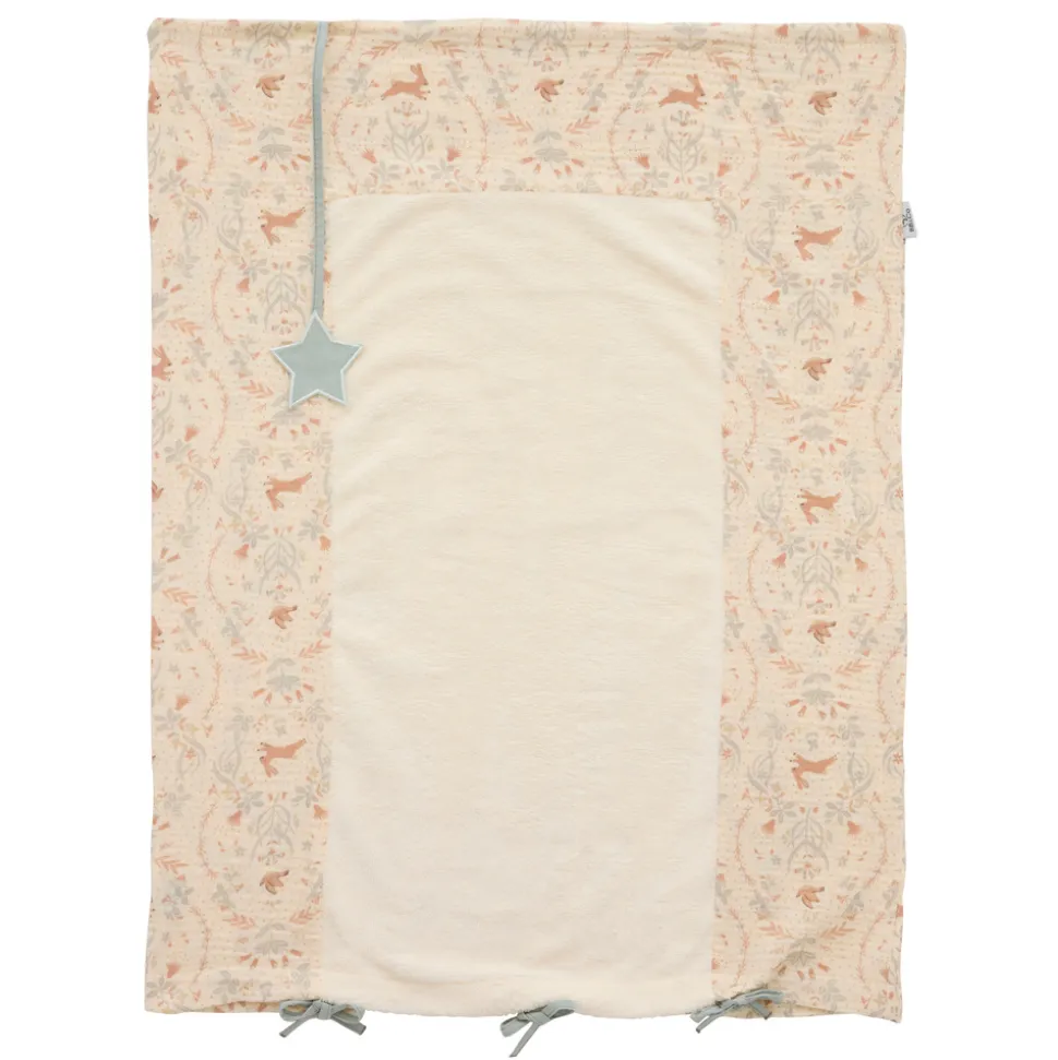 Housse de matelas à langer 60 x 80 cm - jardin enchanté