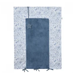 Housse de matelas à langer 60 x 80 cm - pierre bleue - forêt enchantée