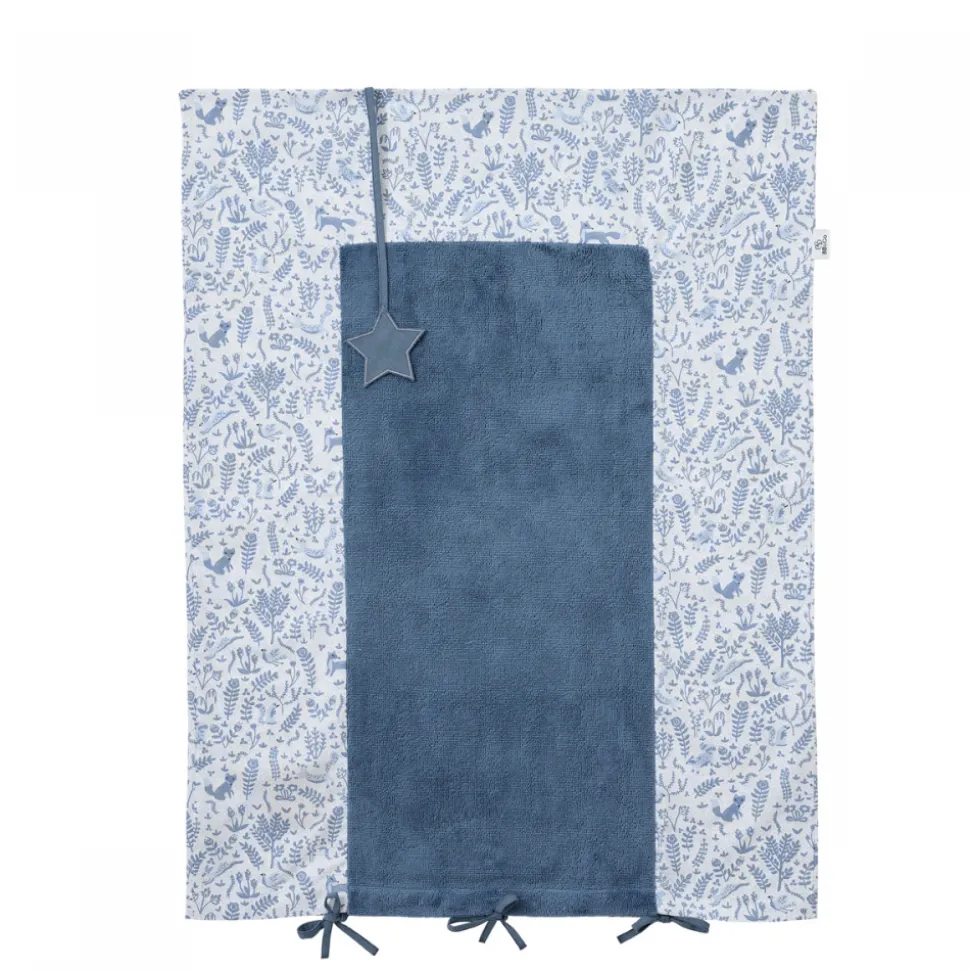 Housse de matelas à langer 60 x 80 cm - pierre bleue - forêt enchantée