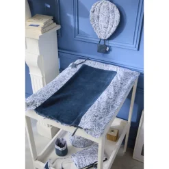 Housse de matelas à langer 60 x 80 cm - pierre bleue - forêt enchantée