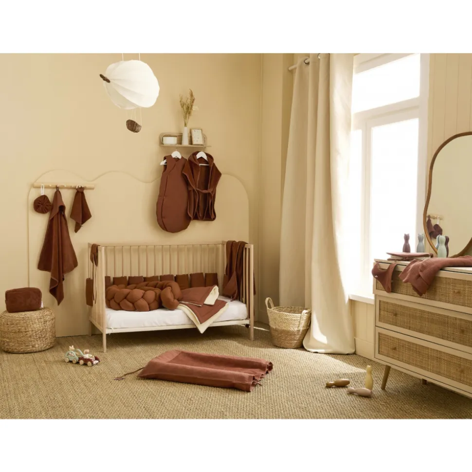 Housse de matelas à langer 60 x 80 cm - toffee