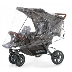 Housse de pluie poussette pour poussette triplet