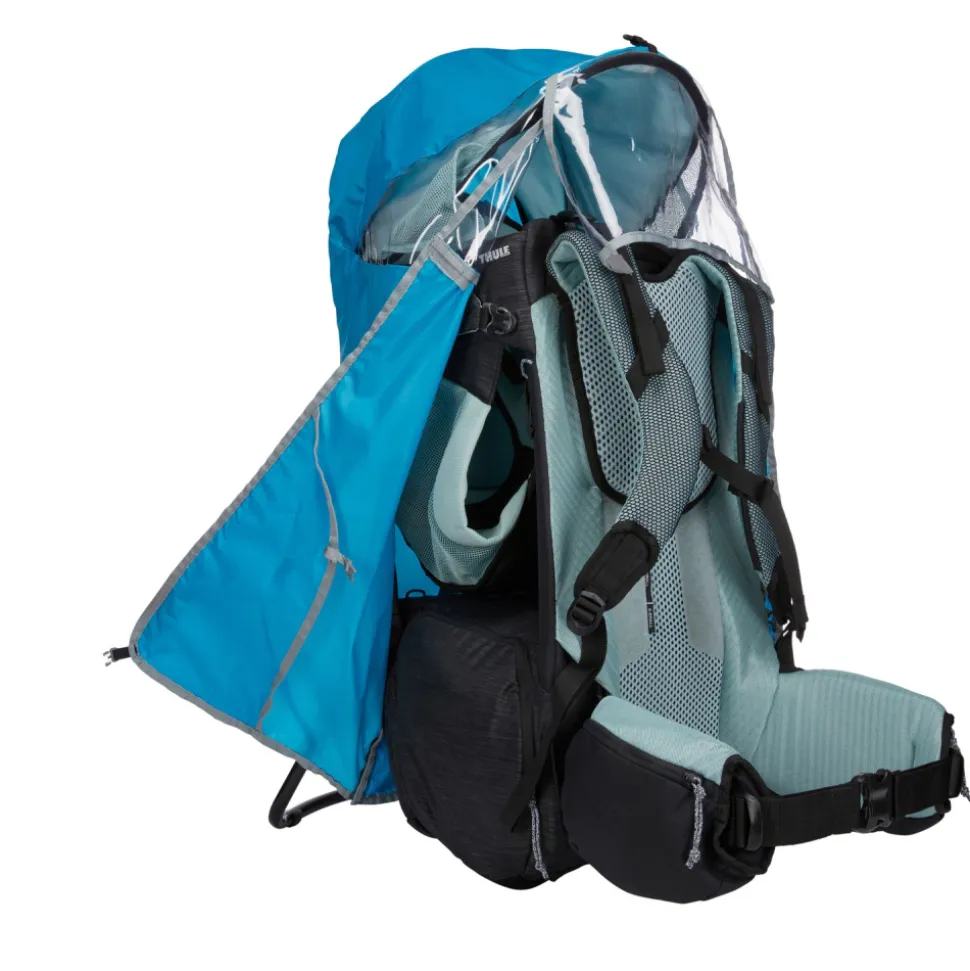 Housse imperméable bleue pour porte bébé sapling