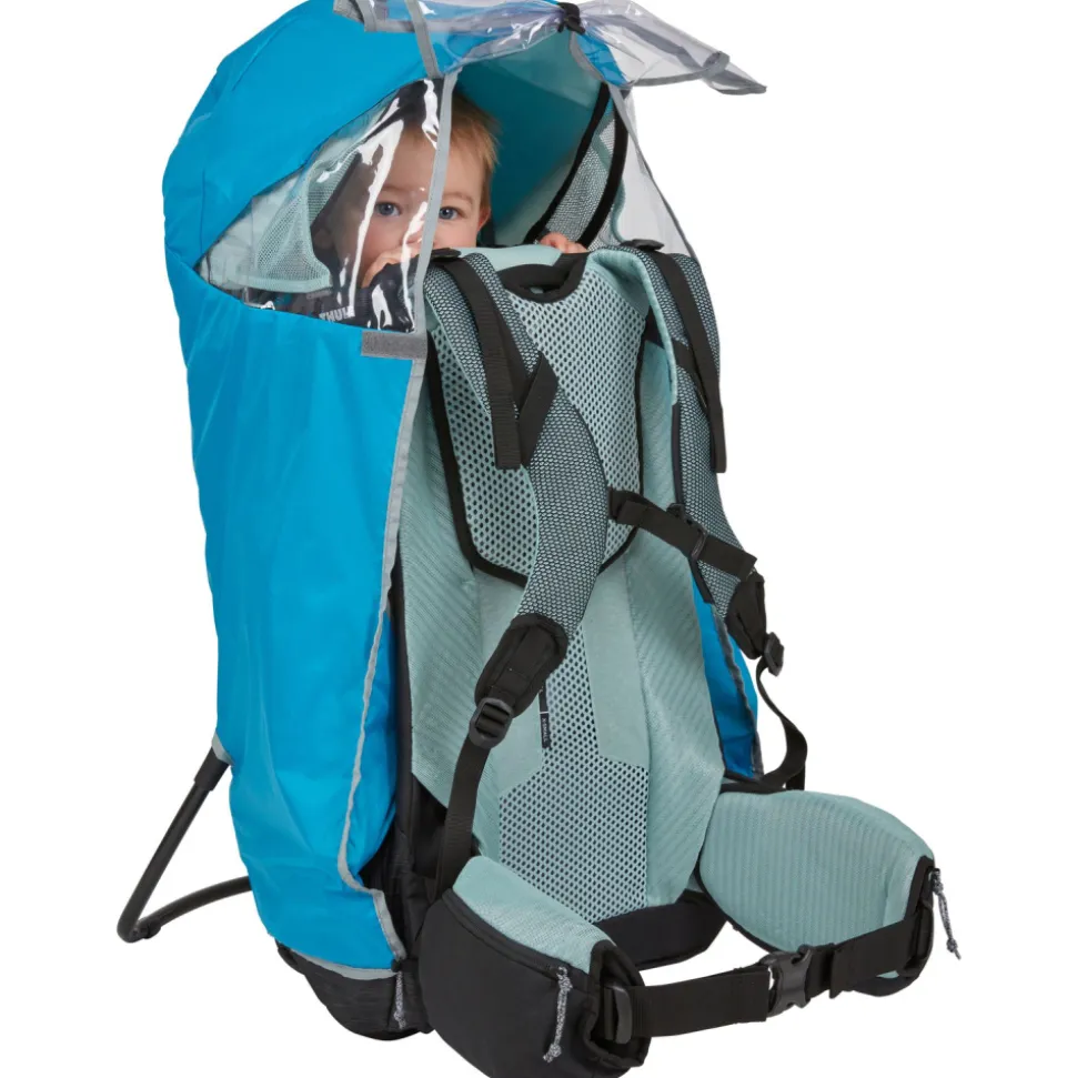 Housse imperméable bleue pour porte bébé sapling