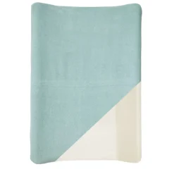 Housse matelas à langer bleu / vert 50x70 cm éponge
