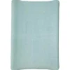Housse matelas à langer bleu / vert 50x70 cm éponge