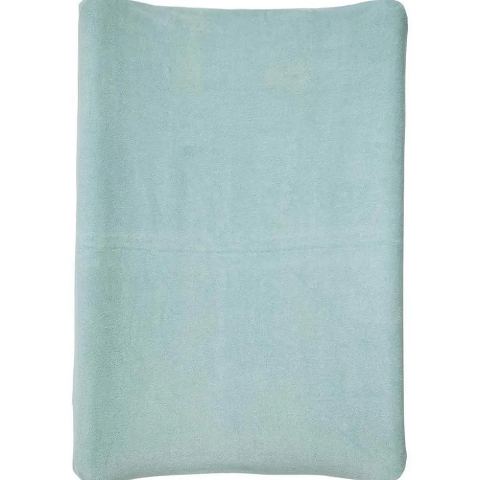 Housse matelas à langer bleu / vert 50x70 cm éponge