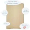 Housse matelas à langer blé 50x70 cm éponge