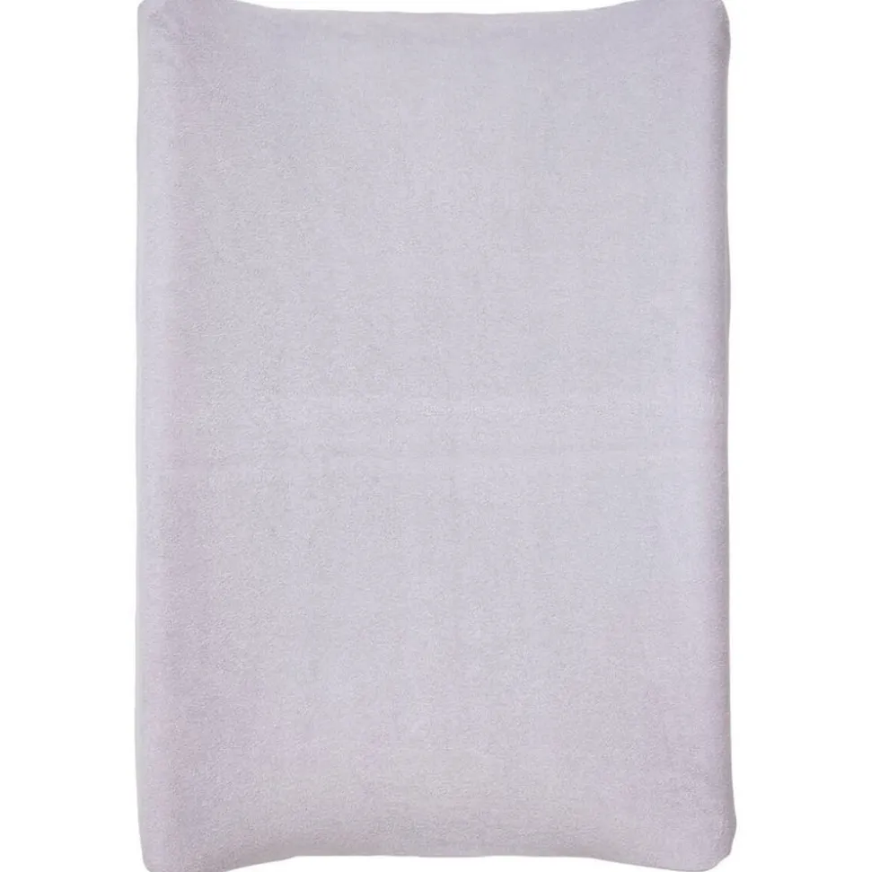 Housse matelas à langer lilas 50x70 cm éponge