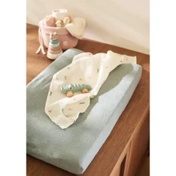 Housse matelas à langer éponge 50 x 70 cm sea green