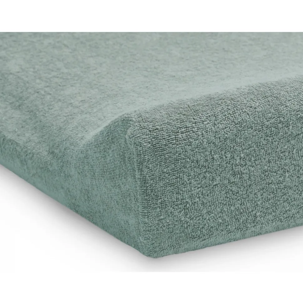 Housse matelas à langer éponge 50 x 70 cm ash green
