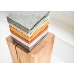 Housse matelas à langer éponge 50 x 70 cm nougat
