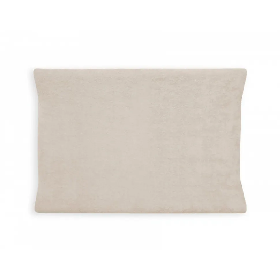 Housse matelas à langer éponge 50 x 70 cm nougat