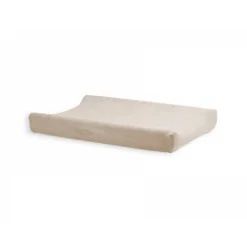 Housse matelas à langer éponge 50 x 70 cm nougat