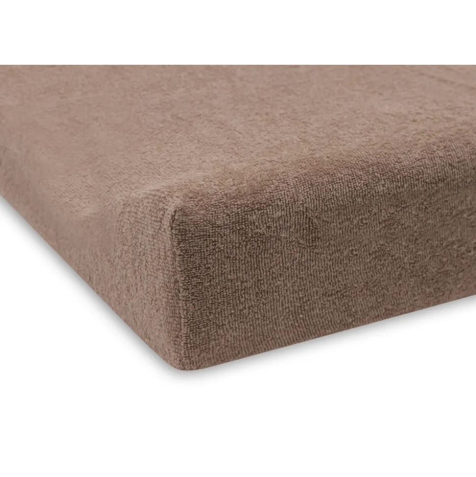 Housse matelas à langer éponge 50 x 70 cm milky coffee