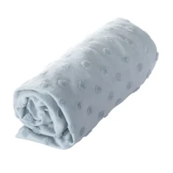 Housse matelas à langer 75 x 85 cm bleu clair