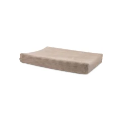 Housse matelas à langer 50 x 70 cm cloudy rib milky coffee