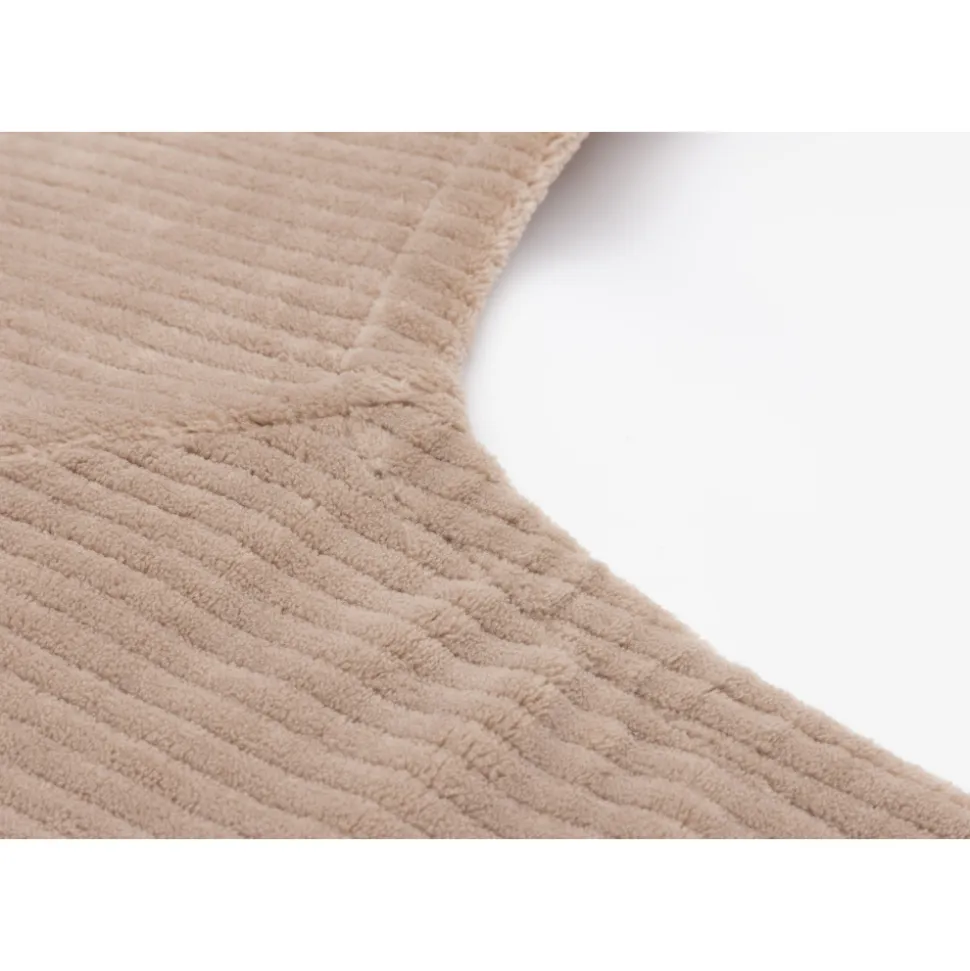 Housse matelas à langer 50 x 70 cm cloudy rib milky coffee