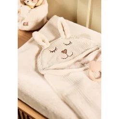 Housse matelas à langer 50 x 70 cm cloudy rib oatmeal