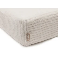 Housse matelas à langer 50 x 70 cm cloudy rib oatmeal