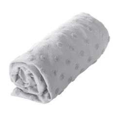 Housse matelas à langer 75 x 85 cm gris argenté