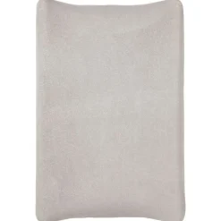 Housse matelas à langer 50 x 70 cm gris gaze de coton