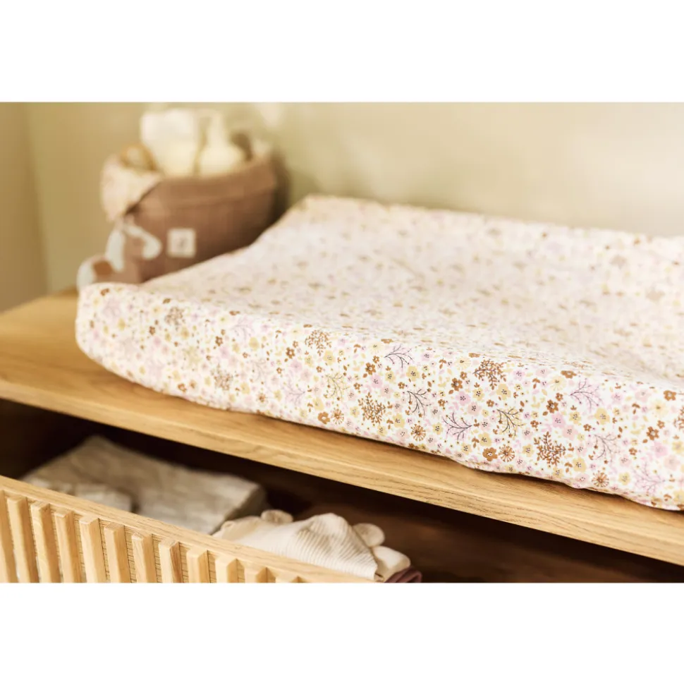 Housse matelas à langer 50 x 70 cm jersey flower fairies