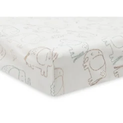 Housse matelas à langer 50 x 70 cm jersey elephant tales